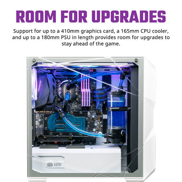 Cooler Master MasterBox TD500 Mesh White ARGB E-ATX Mid Tower Case